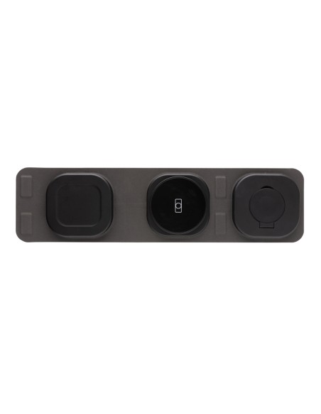Caricatore wireless 15W 3 in 1 Swiss Peak in rPlastica